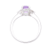 Gin & Grace Platinum 950 Diamond Ring with Purple Sapphire
