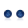 Gin & Grace 14K White Gold Stud Earring with Natural Blue Sapphire