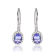 Gin & Grace 14K White Gold Natural Diamond I1 Dangle Earring Genuine
Blue Tanzanite