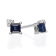 Gin & Grace 10K White Gold Genuine Blue Sapphire and Real Diamond
(I1) Earring
