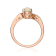Gin & Grace 14K Rose Gold Natural Opal With Diamond (I1) Ring