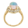 Gin & Grace 14K Yellow Gold Natural Ethopian Opal & Diamond
(I1,) Ring