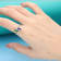 Gin and Grace 18K White Gold Zambian Emerald & Tanzanite Ring with Diamonds