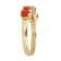 Gin & Grace 14K Yellow Gold Natural Fire Opal & Real Diamond (I1)Ring