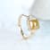 Gin & Grace 14K Yellow Gold Natural Brown and White Diamonds Ring