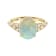 Gin & Grace 10K Yellow Gold Real Diamond Ring (I1) with Natural Opal
