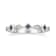 Gin & Grace 18K White Gold Real Diamond Ring (I1) with Natural Blue Sapphire