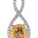 Gin & Grace 18K Two-Tone Gold Natural Yellow and White Diamond Pendant