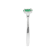 Gin and Grace 10K White Gold Zambian Emerald Ring with Diamonds