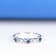Gin & Grace 18K White Gold Real Diamond Ring (I1) with Natural Blue Sapphire