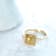 Gin & Grace 14K Yellow Gold Natural Brown and White Diamonds Ring
