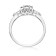 Gin & Grace 10K White Gold Blue Sapphire and Diamond Ring (I1)