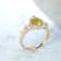Gin & Grace 14K Yellow Gold Natural Brown and White Diamonds Ring