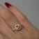 Gin & Grace 14K Rose Gold Real Diamond Ring (I1) with Genuine Morganite