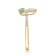 Gin and Grace 14K Yellow Gold Natural Zambian Emerald, Ethiopian Opal
Ring with Real Diamonds