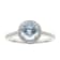 Gin and Grace 14K White Gold Natural Aquamarine Ring with Real Diamonds