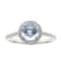 Gin and Grace 14K White Gold Aquamarine Ring with Diamonds