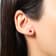 Gin & Grace 14K Yellow Gold Stud Earring with Genuine Ruby