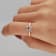 Gin & Grace 14K Rose Gold Cushion Cut Morganite with Diamond Ring