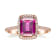 Gin & Grace 10K Rose Gold Raspberry color Natural Rhodolite Garnet
Diamond (I1)