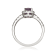 Gin & Grace 18K White Gold Diamond Ring with Sapphire