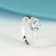 Gin & Grace 18K White Gold Aquamarine Ring with Diamond