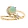 Gin and Grace 14K Yellow Gold Natural Ethiopian Opal Ring with Real Diamonds