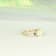 Gin & Grace 14K Yellow Gold Natural Australian Opal, Blue Sapphire
with Real Diamond Ring