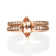 Gin & Grace 14K Rose Gold Morganite with Diamond (I1) Ring