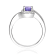 Gin & Grace 925 Sterling Silver Natural Blue Tanzanite With Real
White Diamond Ring