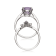 Gin & Grace 14K White Gold Natural Pink Amethyst, Light Pink
Amethyst & Real Diamond (I1,) Ring