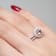Gin & Grace 14K Two Tone Gold Real Diamond Ring (I1) with Genuine Morganite