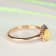 Gin & Grace 14K Yellow Gold Real Diamond Ring (I1) with Natural Opal
& Blue Sapphire