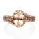 Gin & Grace 10K Rose Gold Morganite and Diamond Ring