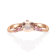 Gin & Grace 18K Rose Gold Ring with Genuine Morganite & Natural
Pink Sapphire