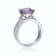 Gin & Grace 14K White Gold Natural Light Pink Amethyst Diamond (I1) Ring