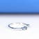 Gin & Grace 18K White Gold Real Diamond Ring (I1) with Natural Blue Sapphire