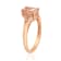 Gin & Grace 10K Rose Gold Morganite and Diamond Ring