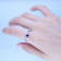 Gin & Grace 14K White Gold Natural Blue Sapphire & Real Diamond
(I1) Ring