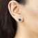 Gin & Grace 14K White Gold Stud Earring with London Blue Topaz