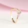Gin & Grace 18K Rose Gold Ring with Genuine Morganite & Natural
Pink Sapphire