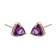 Gin & Grace 14K Yellow Gold Stud Earring with Amethyst