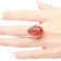 Gin & Grace 18K Yellow Gold Real Diamond Engagement Ring (I1) with
Natural Mexican Fire Opal