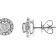 Gin & Grace 14K White Gold Natural Diamond Earring
