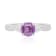 Gin & Grace Platinum 950 Diamond Ring with Purple Sapphire