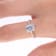 Gin & Grace 10K White Gold Aquamarine & Diamond Ring