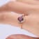Gin & Grace 10K Rose Gold Raspberry color Natural Rhodolite Garnet
& Real Diamond (I1)