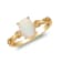 Gin & Grace 14K Yellow Gold White Natural Ethiopian Opal Diamond
(I1) Ring
