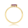 Gin and Grace 14K Yellow Gold Natural Ruby Ring with Real Diamonds