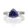 Gin & Grace 14k White Gold Genuine Tanzanite With Natural Diamond
(I1) Statement Ring